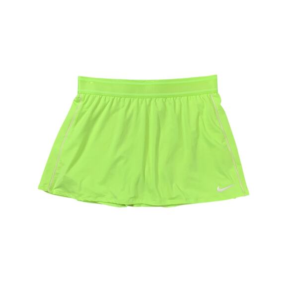 Nike Skort Womens M Medium Acid Lime White Court Dri Fit Wicking Tennis Pull On - Picture 1 of 12